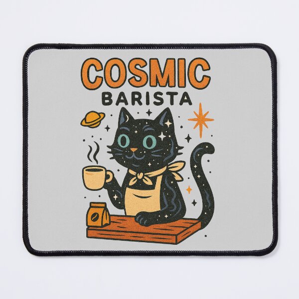Item preview, The Cosmic Barista Cat designed and sold by ChocoCoco01.