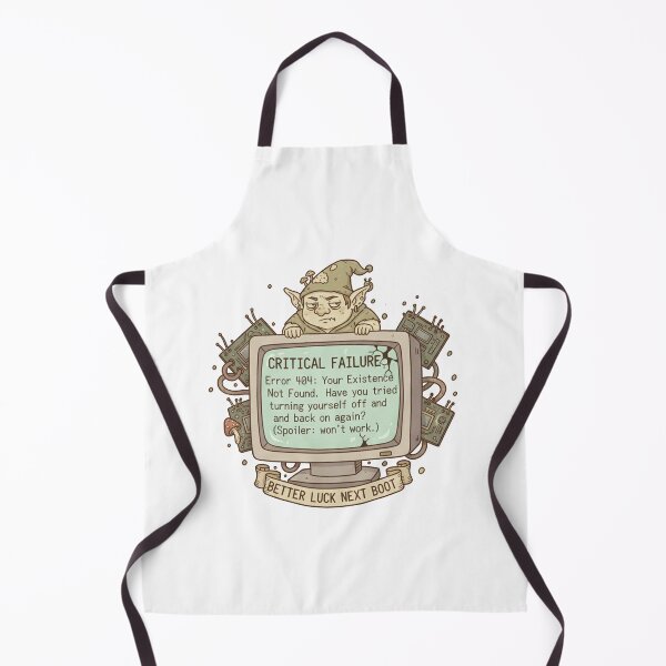 Item preview, Funny Goblin Error 404 designed and sold by PastelPopShop.