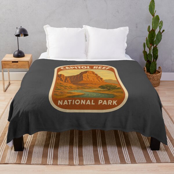 Item preview, Vintage American National Park Print: capitol reef designed and sold by PinUpPizzazz.