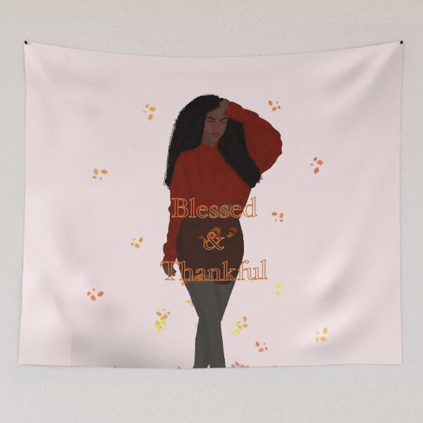 Item preview, Blessed and Thankful - African American Woman designed and sold by Cecetyshay.