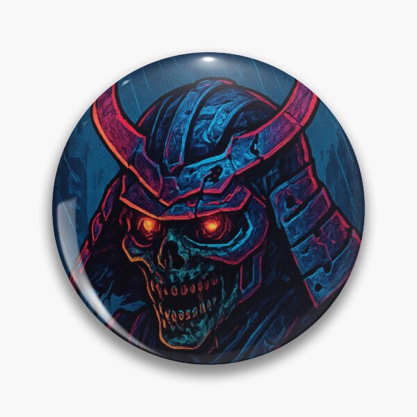 Item preview, Cyberpunk Zombie Samurai Warrior – Neon Undead Ronin designed and sold by Thaivi Design.