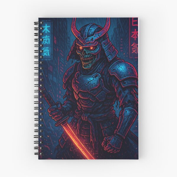 Item preview, Cyberpunk Zombie Samurai Warrior – Neon Undead Ronin designed and sold by Thaivi Design.