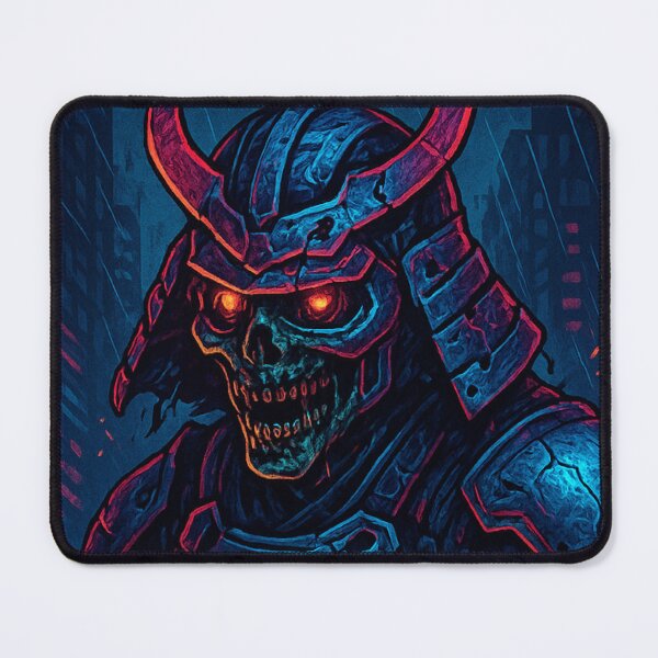 Item preview, Cyberpunk Zombie Samurai Warrior – Neon Undead Ronin designed and sold by Thaivi Design.
