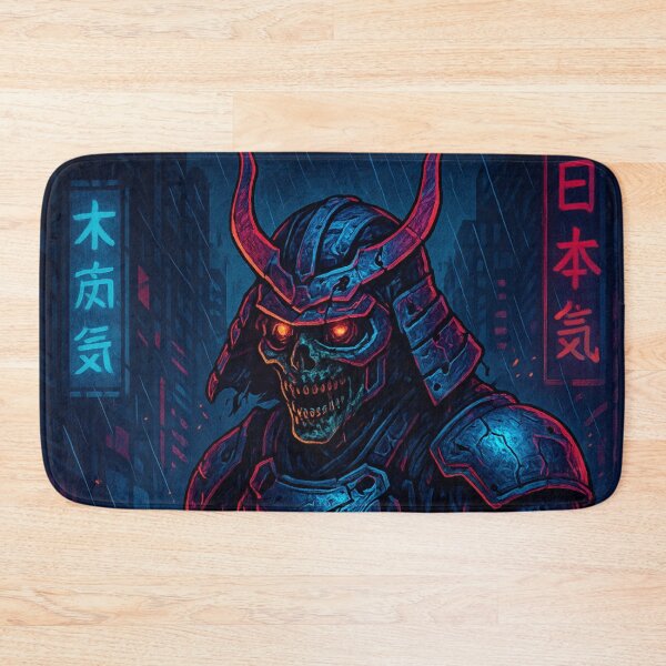 Item preview, Cyberpunk Zombie Samurai Warrior – Neon Undead Ronin designed and sold by Thaivi Design.