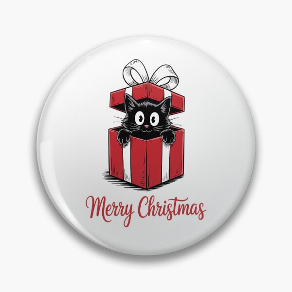 Item preview, Draw Cat In Gift Box With Small Heart For Merry Christmasa Dat designed and sold by VladoZork.