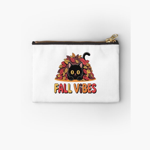 Item preview, Fall Cat  Cute Black Cat in Autumn Leaves designed and sold by VladoZork.