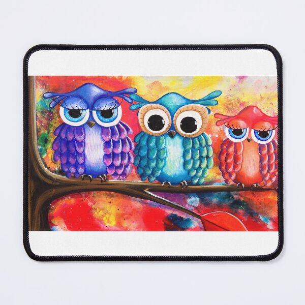 Item preview, Rainbow Owls designed and sold by KristySBArt.