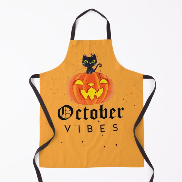 Item preview, October Vibes — Black Cat on a Pumpkin designed and sold by Novel Works Studio.