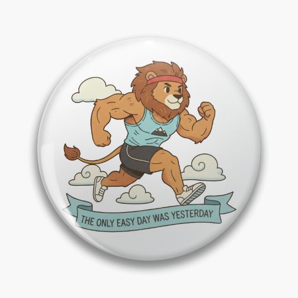 Item preview, Motivational Running Lion designed and sold by PastelPopShop.