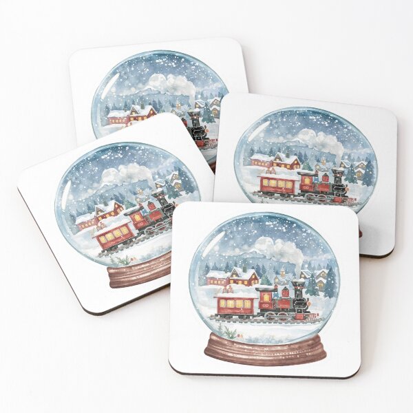 Item preview, Train in Snow Globe designed and sold by CozyinTime.