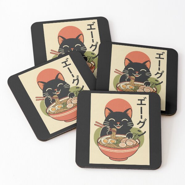 Item preview, Kawaii Ramen Cat Anime Japanese Noodle Bowl Chibi Kitty  designed and sold by TalalosART.
