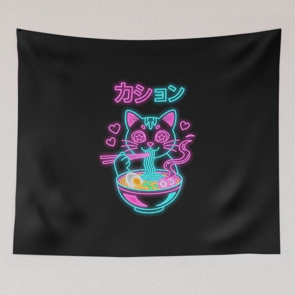 Item preview, Kawaii Ramen Cat Anime Japanese Noodle Bowl Chibi Kitty  designed and sold by TalalosART.