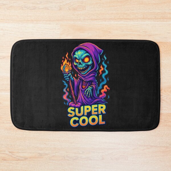 Item preview, SUPER COOL Grim Reaper Wizard – Neon Skull Cartoon designed and sold by Thaivi Design.