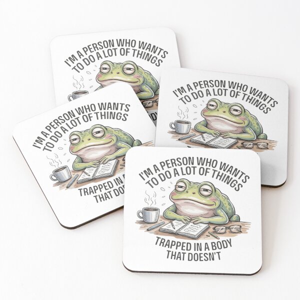 Item preview, Funny frog for lazy workers designed and sold by JossDesign15.