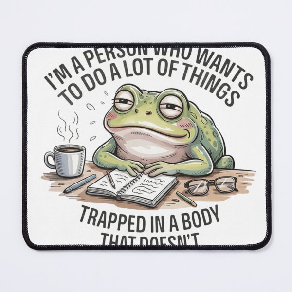 Item preview, Funny frog for lazy workers designed and sold by JossDesign15.