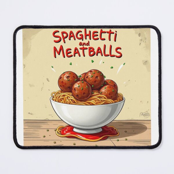 Item preview, Spaghetti And Meatballs Pop Art Collection designed and sold by SaucyFoodTruck.