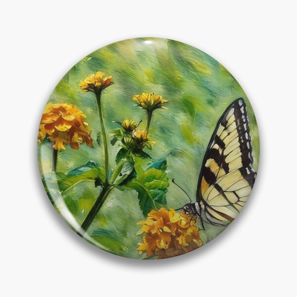 Artikelvorschau, Schmetterling und die Zinnien entworfen und verkauft von tomorrowsart.
