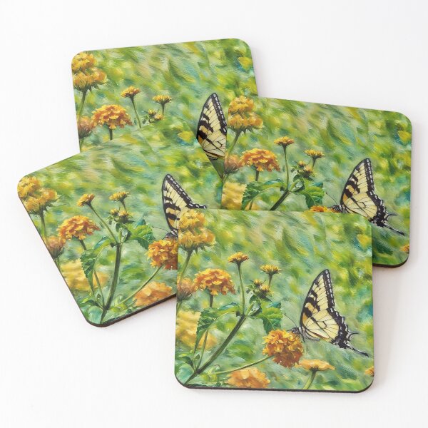 Item preview, Butterfly and the Zinna's designed and sold by tomorrowsart.