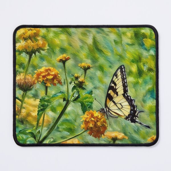 Item preview, Butterfly and the Zinna's designed and sold by tomorrowsart.