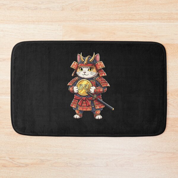 Item preview, Lucky Cat Samurai Maneki Neko Kawaii Japanese Cat designed and sold by diyoor.