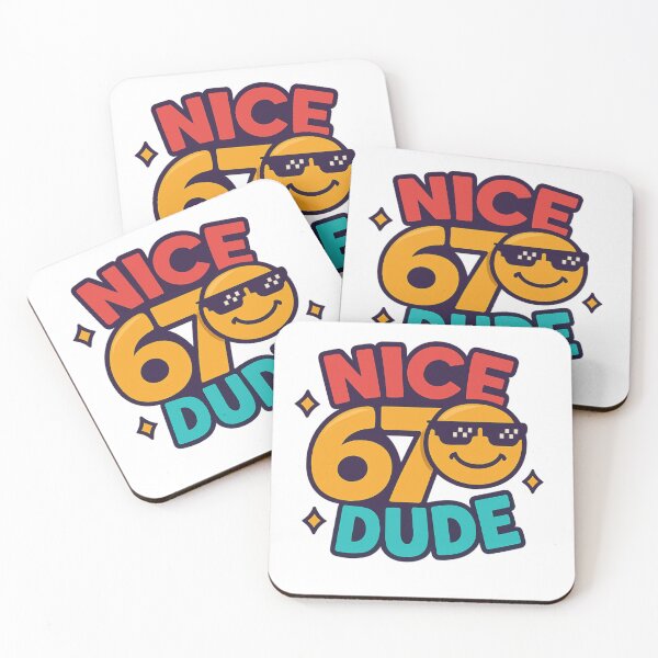 Item preview, Nice 6 7 Dude Meme T-Shirt | Funny Gen Alpha Slang Shirt | Brainrot Meme-Core Tee | Viral 67 Trend Gift designed and sold by Viral Trends Merch.
