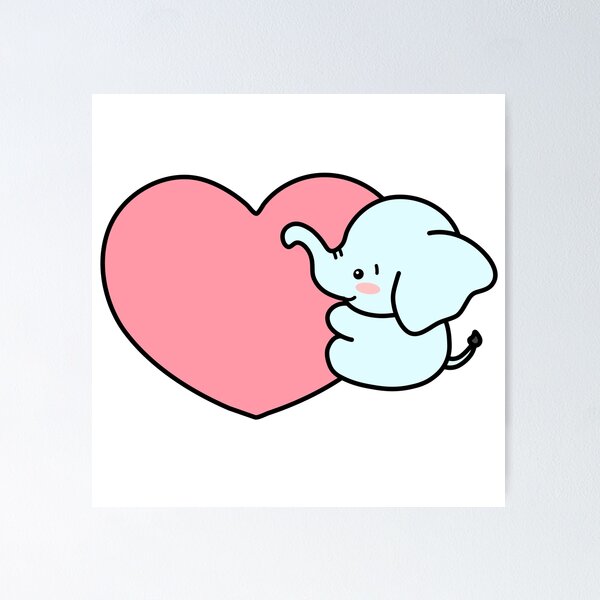 Item preview, big heart elephants designed and sold by TheHitShop1.