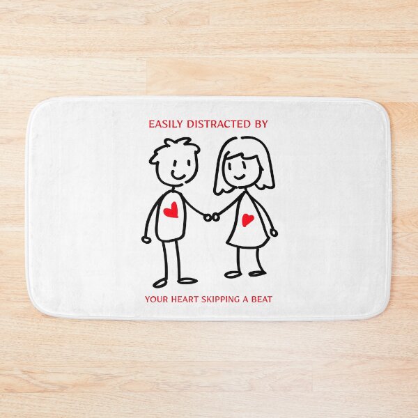 Item preview, Easily Distracted By Your Heart Skipping A Beat designed and sold by SavvyVacationer.