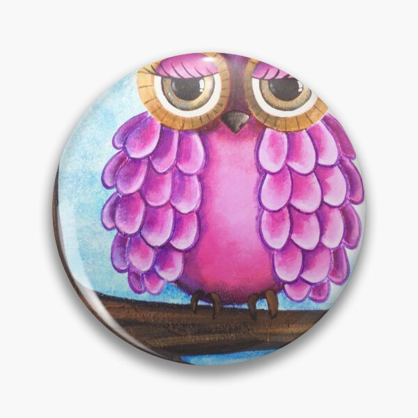 Item preview, Purple Pink Owl designed and sold by KristySBArt.