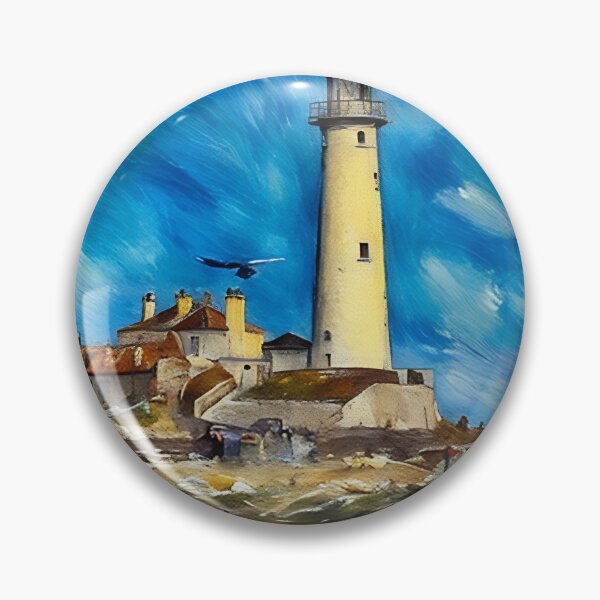 Item preview, Lighthouse and Sea Gulls designed and sold by tomorrowsart.