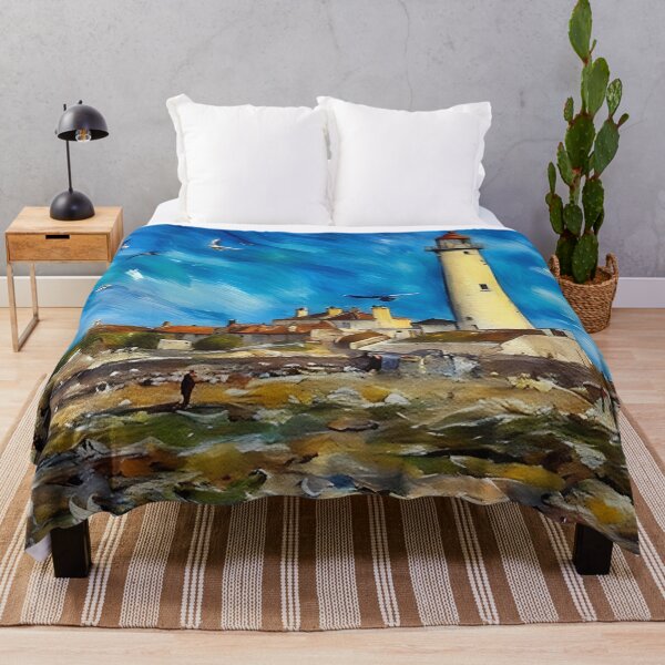 Item preview, Lighthouse and Sea Gulls designed and sold by tomorrowsart.