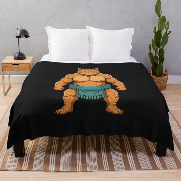 Item preview, Orange Cat Sumo Wrestler Funny Japanese Art Men Women Kids designed and sold by diyoor.