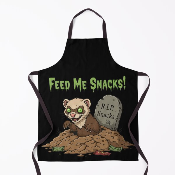Item preview, Feed Me Snacks! | Funny Zombie Ferret designed and sold by SillyPawsStudio.