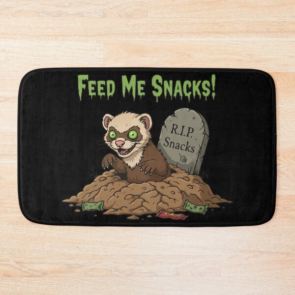Item preview, Feed Me Snacks! | Funny Zombie Ferret designed and sold by SillyPawsStudio.