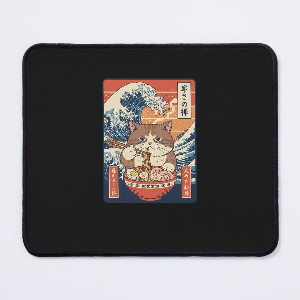 Item preview, Manul Pallass Cat Eats Ramen Noodles Japanese Vintage designed and sold by diyoor.
