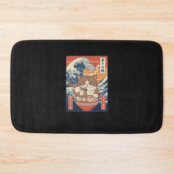 Item preview, Manul Pallass Cat Eats Ramen Noodles Japanese Vintage designed and sold by diyoor.