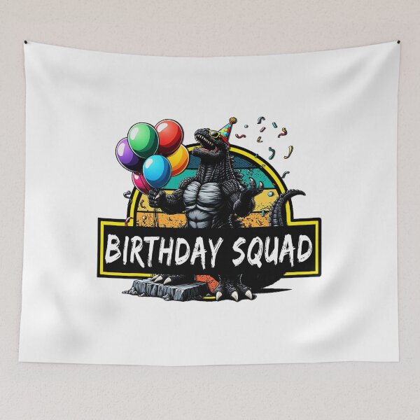Item preview, Birthday Squad Kaiju Birthday Party Monster Lover  designed and sold by Dodgerrrr299.