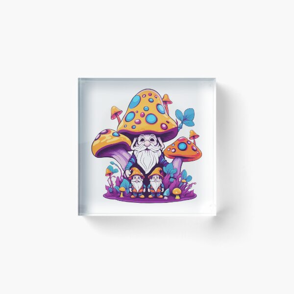 Item preview, Whimsical Gnome Trio Under Spotted Mushrooms designed and sold by T-Shirt Wizards.