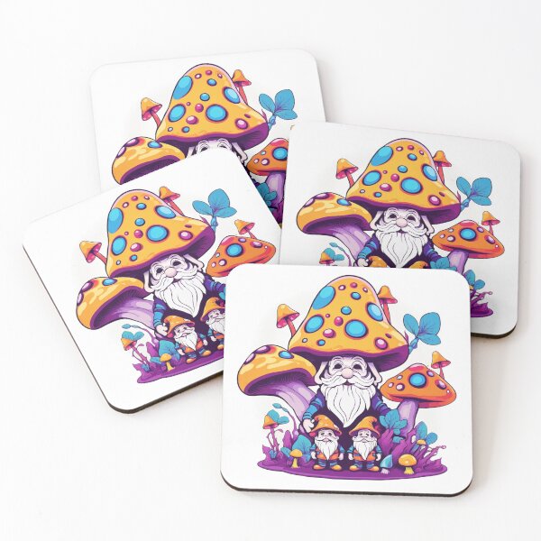 Item preview, Whimsical Gnome Trio Under Spotted Mushrooms designed and sold by T-Shirt Wizards.