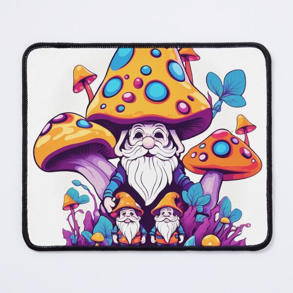 Item preview, Whimsical Gnome Trio Under Spotted Mushrooms designed and sold by T-Shirt Wizards.
