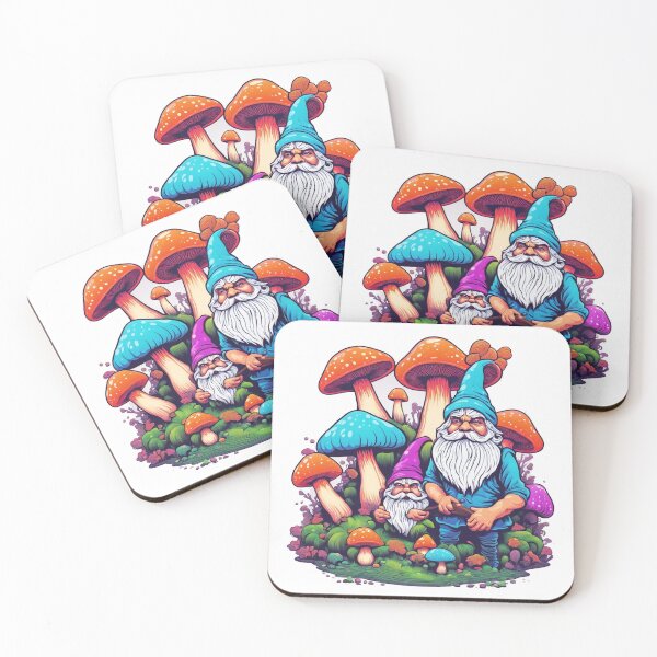 Item preview, Colorful Gnome Pair in Magical Forest designed and sold by T-Shirt Wizards.