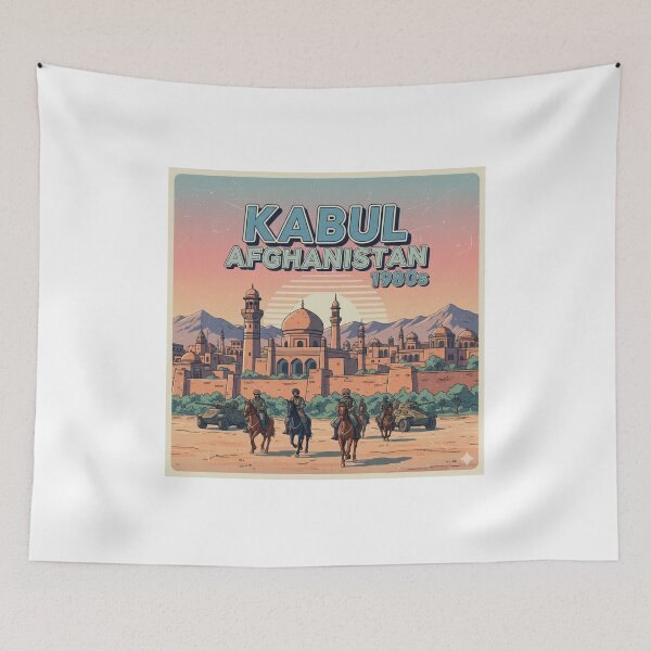 Item preview, Retro Anime Afghanistan Kabul Travel T Shirt Design designed and sold by ANIMEX00.