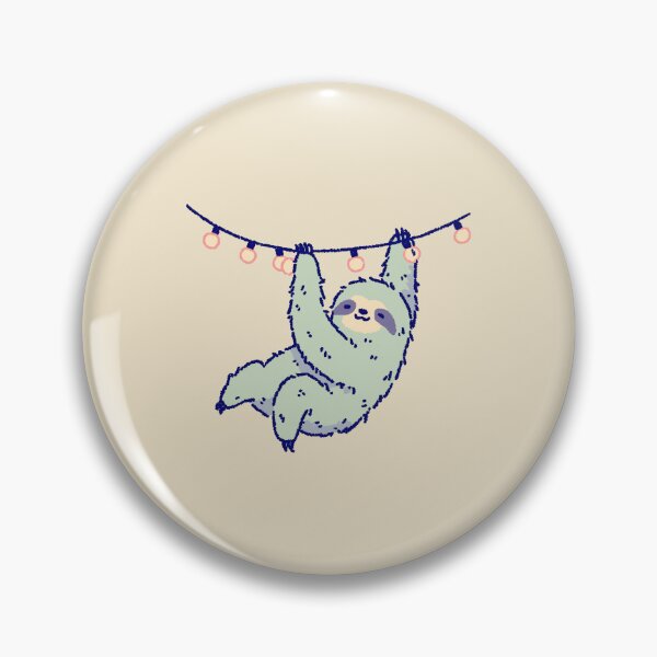 Item preview, Sloth Hanging Lights, playful pastel illustration designed and sold by Magnificent Lizard.