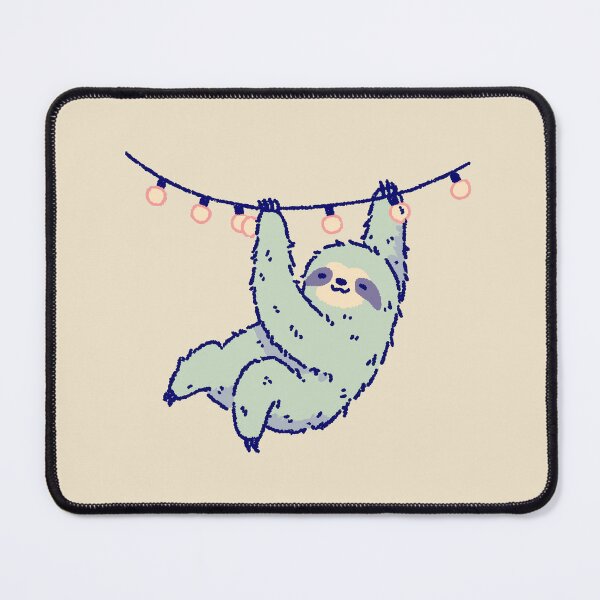 Item preview, Sloth Hanging Lights, playful pastel illustration designed and sold by Magnificent Lizard.