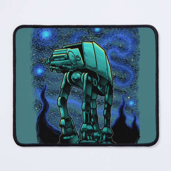 Item preview, Armored Walker Under a Starry Sky – Sci-Fi Night Scene designed and sold by NetoGalaxy.