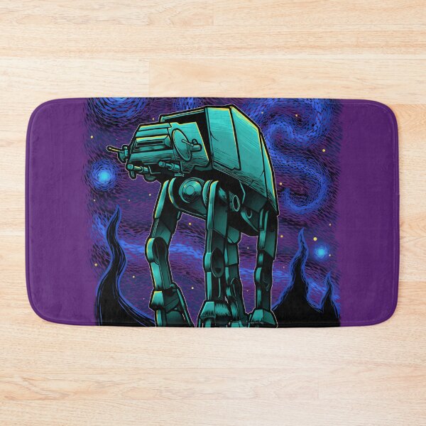 Item preview, Armored Walker Under a Starry Sky – Sci-Fi Night Scene designed and sold by NetoGalaxy.