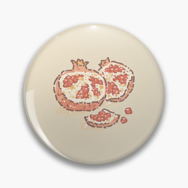 Item preview, Pomegranate, soft watercolor stipple illustration designed and sold by Magnificent Lizard.