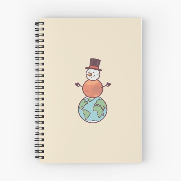 Item preview, Planets Snowman, whimsical stacked planet snowman illustration designed and sold by Magnificent Lizard.