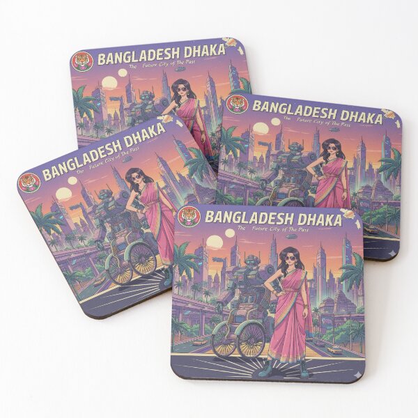 Item preview, Retro Anime Bangladesh Dhaka Travel T Shirt Design designed and sold by ANIMEX00.