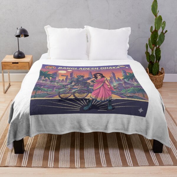 Item preview, Retro Anime Bangladesh Dhaka Travel T Shirt Design designed and sold by ANIMEX00.