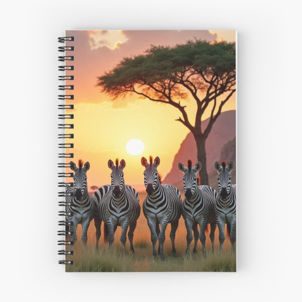 Item preview, Safari Harmony – Cebras al atardecer (Impresión artística) designed and sold by Pulse Of Africa.